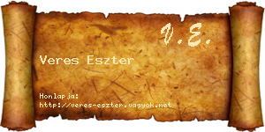 Veres Eszter névjegykártya